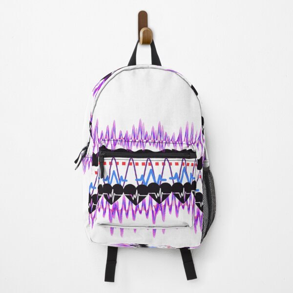 Item preview, Copy of Heartbeat waves ECG line abstract art designed and sold by Dew Drop wear.