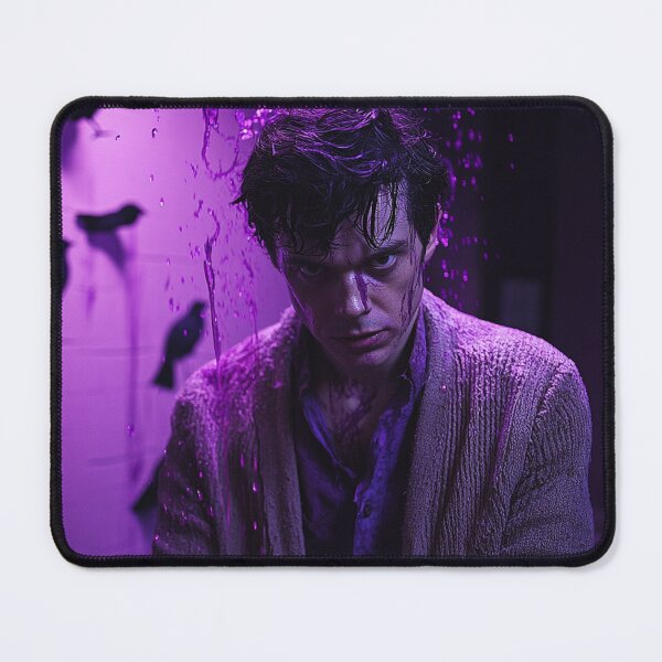 Item preview, Norman Bates Purple Drip Art Print designed and sold by WockWave.