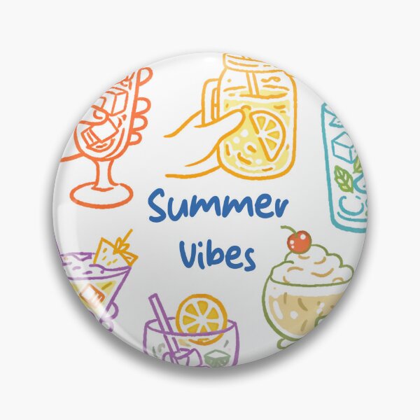 Item preview, Summer Drinks Vibes Cocktail Aesthetic Cute Colorful Beverage Illustration designed and sold by Merchrise.