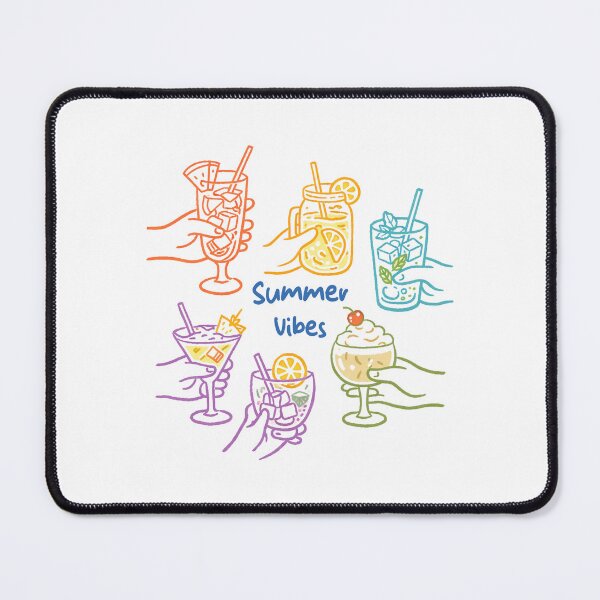 Item preview, Summer Drinks Vibes Cocktail Aesthetic Cute Colorful Beverage Illustration designed and sold by Merchrise.
