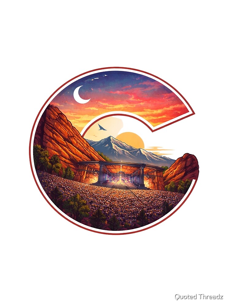 Thumbnail 3 of 3, Scarf, Red Rocks Amphitheater Colorado designed and sold by Entangle2.