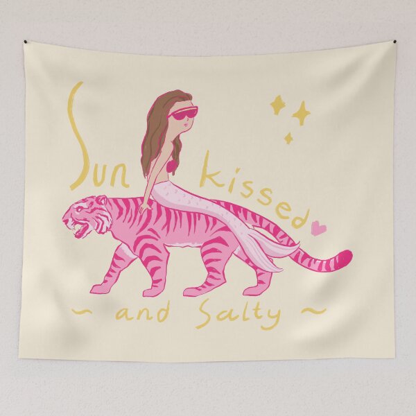 Item preview, Sun kissed and salty summer girl beach shirt designed and sold by art-injoy.