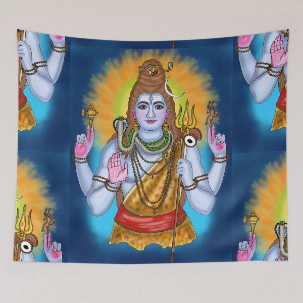 Item preview, Lord Shiva Divine Artwork – Mahadev Spiritual Meditation Illustration designed and sold by Harshit_Digital_Arts.
