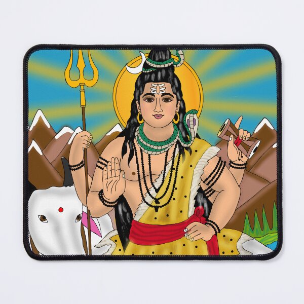 Item preview, Mahadev Sacred Art Design – Shiva Cosmic Power Illustration designed and sold by Harshit_Digital_Arts.