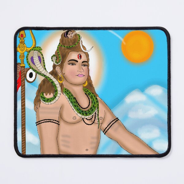 Item preview, cShiva Mythological Artwork – Hindu God Spiritual Illustration designed and sold by Harshit_Digital_Arts.