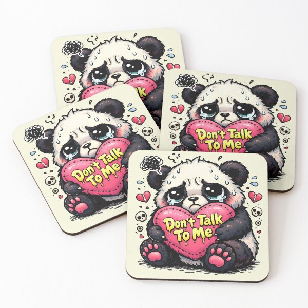 Item preview, Sad Panda Bear "Don't Talk to Me" designed and sold by EsenciaZen.