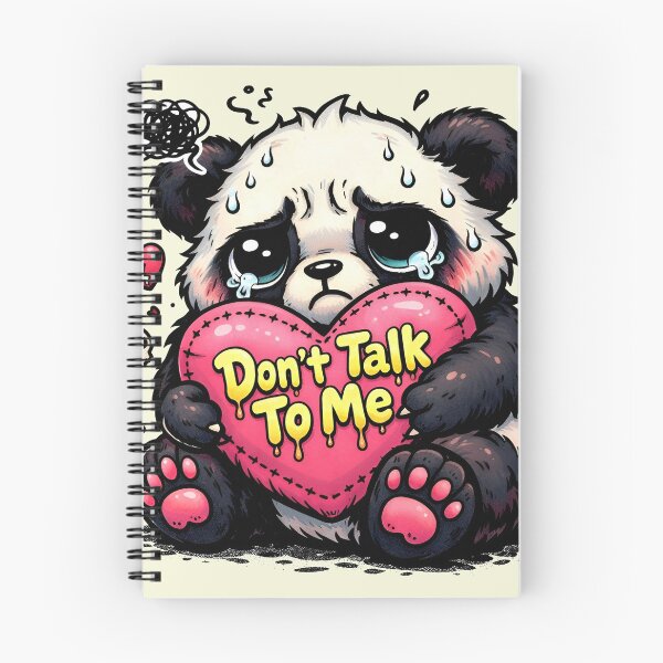 Item preview, Sad Panda Bear "Don't Talk to Me" designed and sold by EsenciaZen.