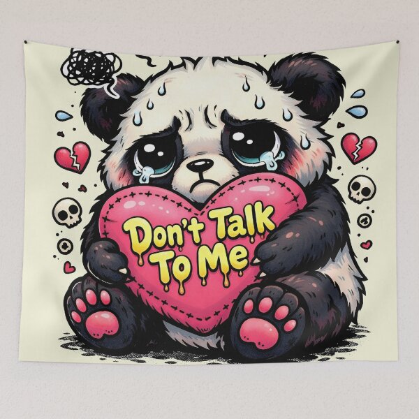 Item preview, Sad Panda Bear "Don't Talk to Me" designed and sold by EsenciaZen.