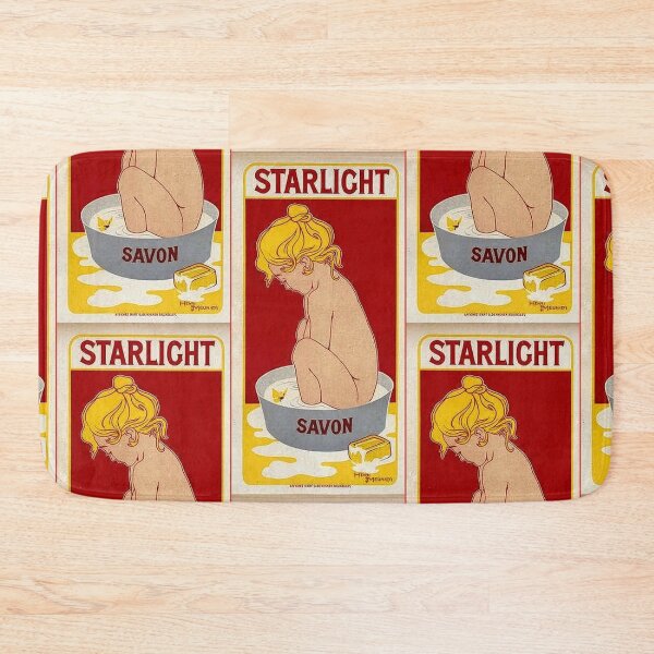 Item preview, Starlight Vintage Soap Advertisement - Little Girl in the Tub designed and sold by thelivingrp.