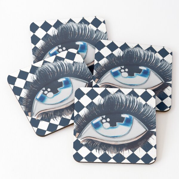 Item preview, Glass Candy Eye ~Checkers designed and sold by Art By  FRANchessca.
