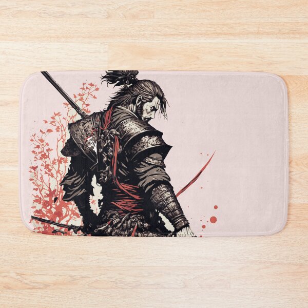 Item preview, Japanese Samurai vintage watercolor illustration designed and sold by thelivingrp.
