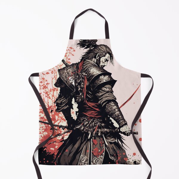 Item preview, Japanese Samurai vintage watercolor illustration designed and sold by thelivingrp.