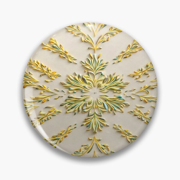 Item preview, Elegance Gold Bloom – Embossed Floral Mandala designed and sold by Colorshow-relax.