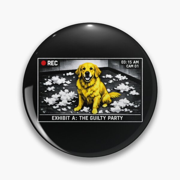 Item preview, Guilty Golden Retriever Dog Funny Pet Exhibit A designed and sold by SplashTastic.
