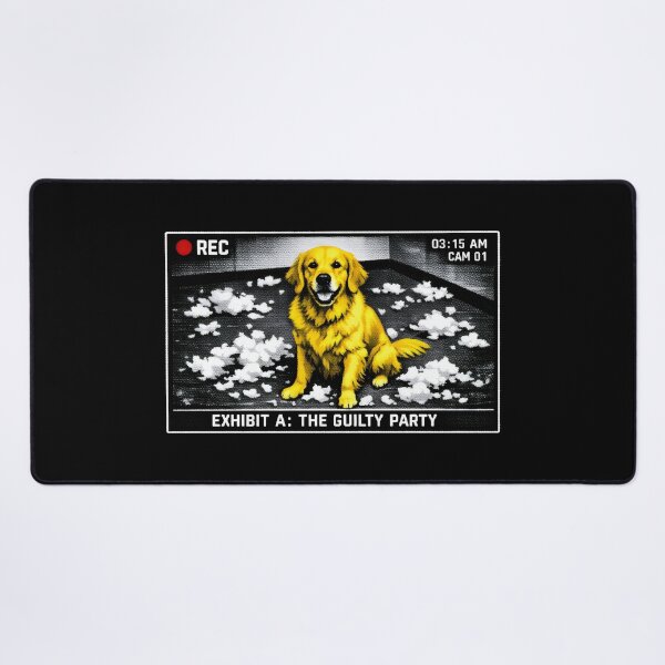 Item preview, Guilty Golden Retriever Dog Funny Pet Exhibit A designed and sold by SplashTastic.
