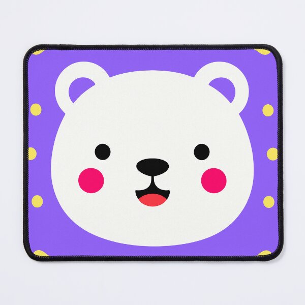 Item preview, Cute Bear Face Kawaii Seamless Pattern designed and sold by UniqueDesign751.