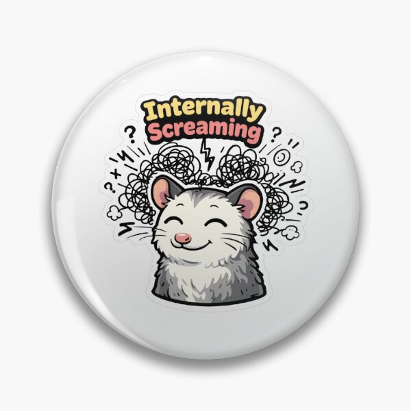 Item preview, Screaming Mouse Funny Stress Relief Gift Sticker designed and sold by Gentlestate.