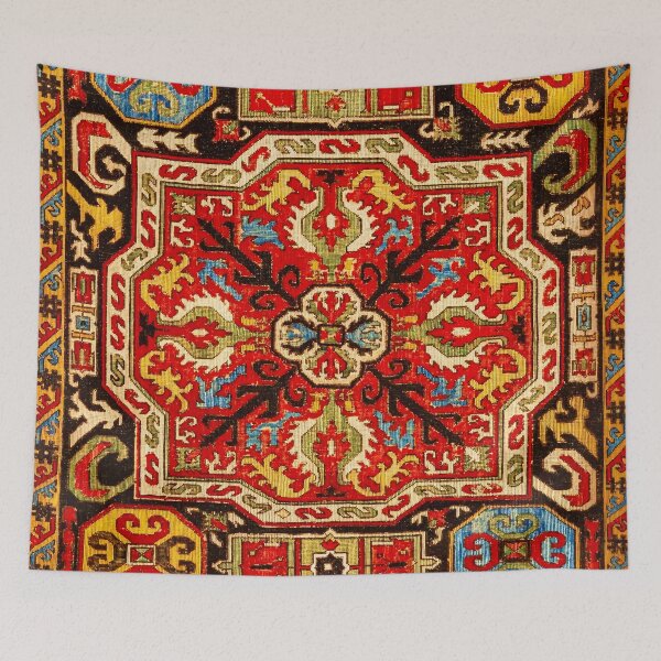 Item preview, Caucasian Silk Embroidery ca 1700 designed and sold by Vicky Brago-Mitchell®.