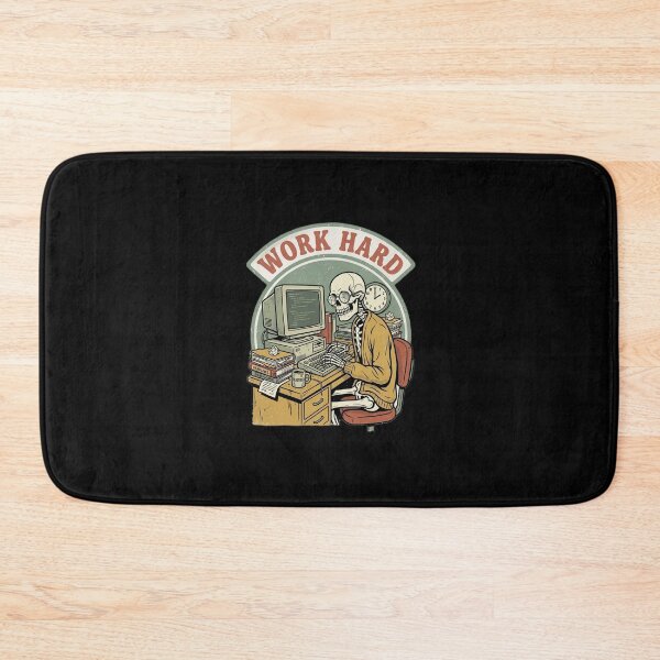 Item preview, Retro Skeleton Developer - Work Hard Coding Scene designed and sold by TinyJoy Studio.