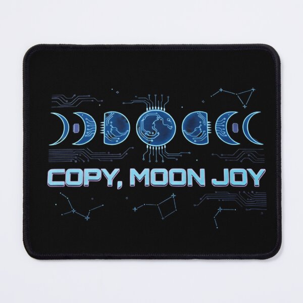 Item preview, Copy Moon Joy T-Shirt – Futuristic Moon Phase Graphic Tee, Cyber Aesthetic Space Shirt designed and sold by ZyxDes.