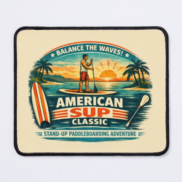 Item preview, Paddleboarding Lake Life Active Summer SUP Classic designed and sold by SplashTastic.