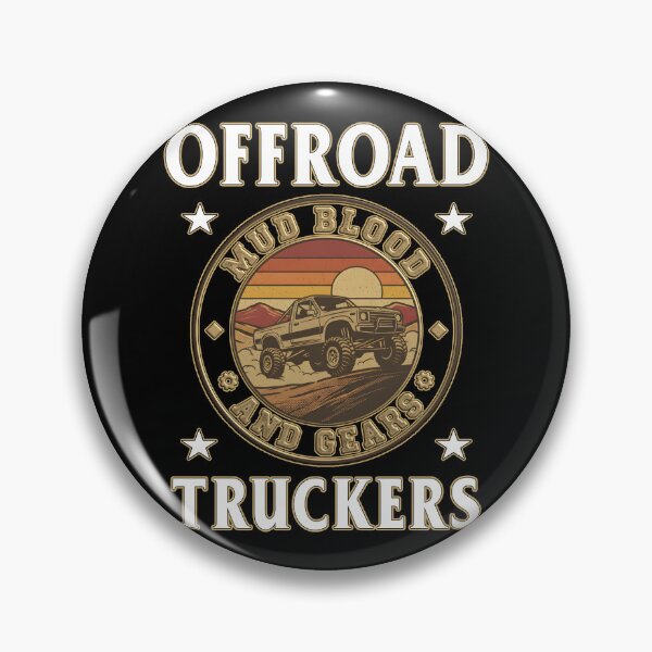 Item preview, Offroad Truckers - Mud Blood and Gears Retro 4x4 Truck Sunset Freedom  designed and sold by Jt41.