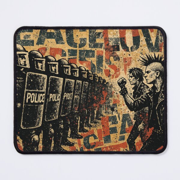 Item preview, Peace & Love Graffiti Protest Art Poster designed and sold by thelivingrp.