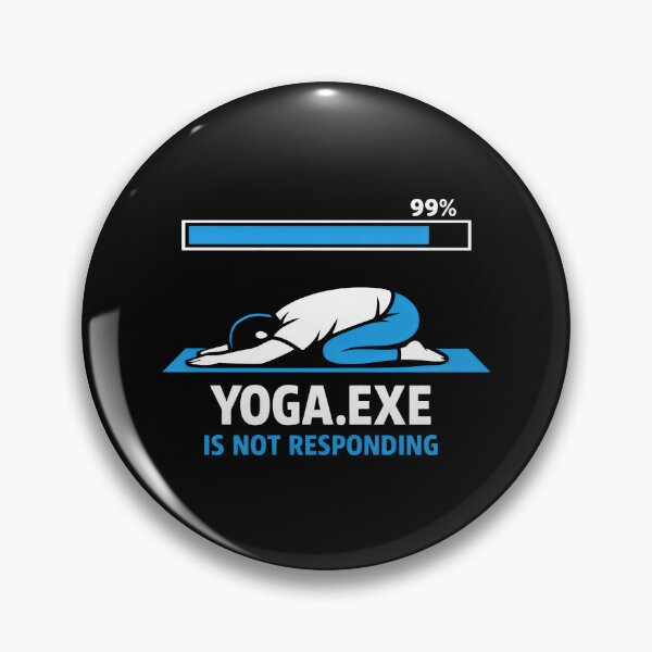 Item preview, Yoga Fitness Humor Programmer System Error designed and sold by SplashTastic.