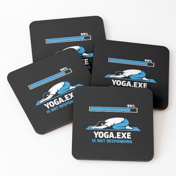 Item preview, Yoga Fitness Humor Programmer System Error designed and sold by SplashTastic.