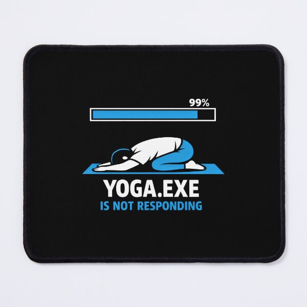 Item preview, Yoga Fitness Humor Programmer System Error designed and sold by SplashTastic.