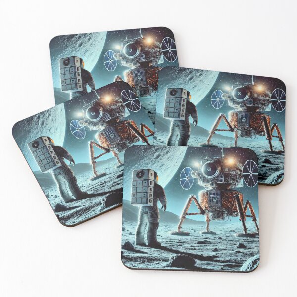 Item preview, Space Communication: Retro Future Astronaut designed and sold by Dogandesighn.