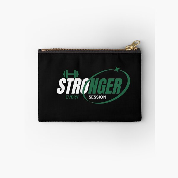 Item preview, Stronger Every Session Bodybuilding Gym Art designed and sold by LoudVictory.