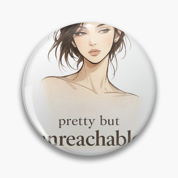 Item preview, Pretty But Unreachable – Soft Girl Aesthetic Sticker | Feminine Mystery Minimalist Art designed and sold by VNyA.