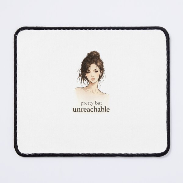 Item preview, Pretty But Unreachable – Soft Girl Aesthetic Sticker | Feminine Mystery Minimalist Art designed and sold by VNyA.