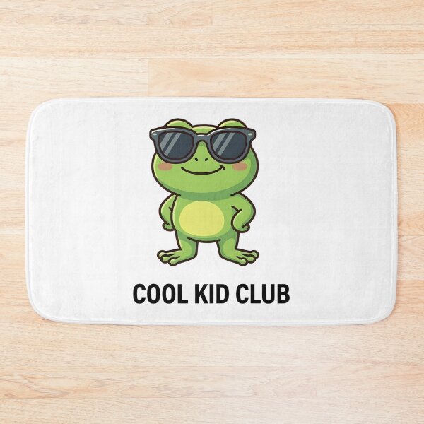Item preview, Cool Frog Cool Kid Club Kids T-Shirt – Funny Frog Cartoon designed and sold by DIRTYSKETCHH.