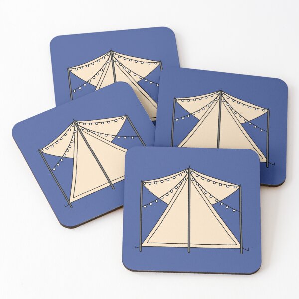 Item preview, Cozy Camping Tent with String Lights Illustration designed and sold by ubborn.