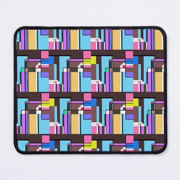 Item preview, Retro Geometric Pixel Pattern – Abstract Bauhaus Inspired Color Blocks designed and sold by Mohng Talulenz.