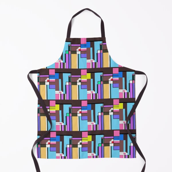 Item preview, Retro Geometric Pixel Pattern – Abstract Bauhaus Inspired Color Blocks designed and sold by Mohng Talulenz.