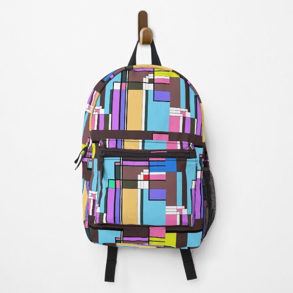Item preview, Retro Geometric Pixel Pattern – Abstract Bauhaus Inspired Color Blocks designed and sold by Mohng Talulenz.