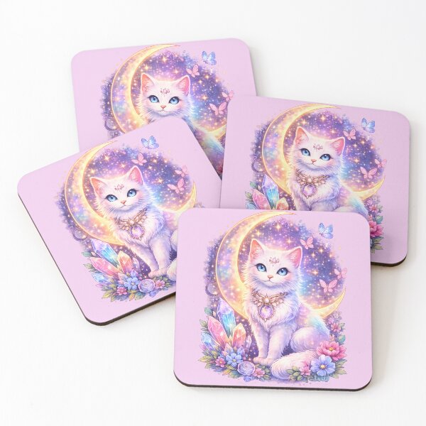 Item preview, Celestial White Cat designed and sold by HOPPER420.
