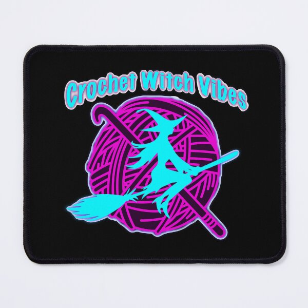 Item preview, Crochet Witch Vibes Sticker – Turquoise Yarn Magic Neon Aesthetic designed and sold by ArtyWares.