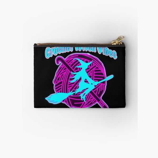 Item preview, Crochet Witch Vibes Sticker – Turquoise Yarn Magic Neon Aesthetic designed and sold by ArtyWares.