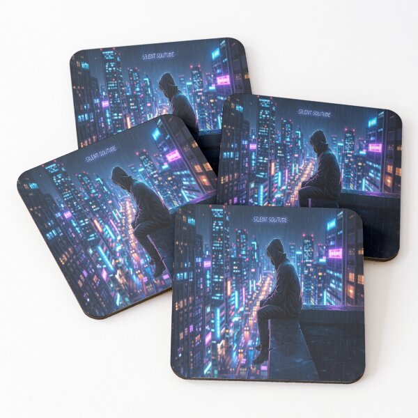Item preview, ? Silent Solitude Rainy City - Melancholic Anime Aesthetic designed and sold by SSVSTICKERS.