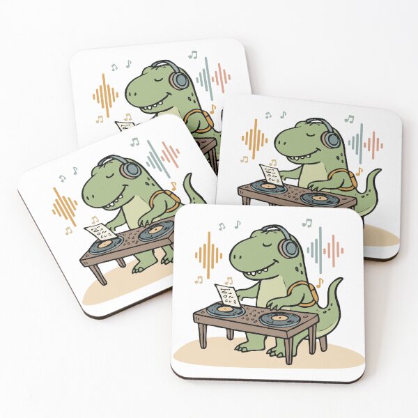 Item preview, Chill DJ T-Rex Mixing Beats designed and sold by MeeraArts&Crafts.