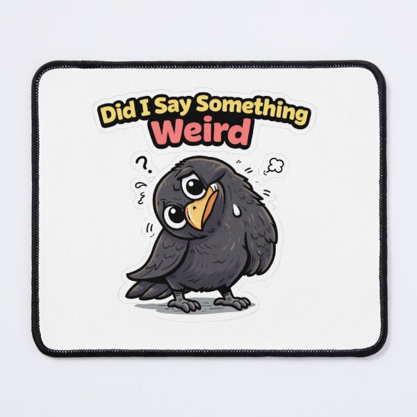 Item preview, Awkward Crow Funny Social Anxiety Gift Sticker designed and sold by Gentlestate.