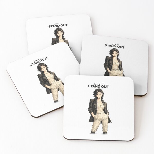 Item preview, Born To Stand Out – Bold Fashion Girl Sticker | Confident Power Aesthetic Statement Art designed and sold by VNyA.