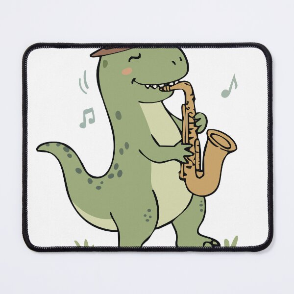 Item preview, Cool Jazz-o-saurus Playing Saxophone designed and sold by MeeraArts&Crafts.