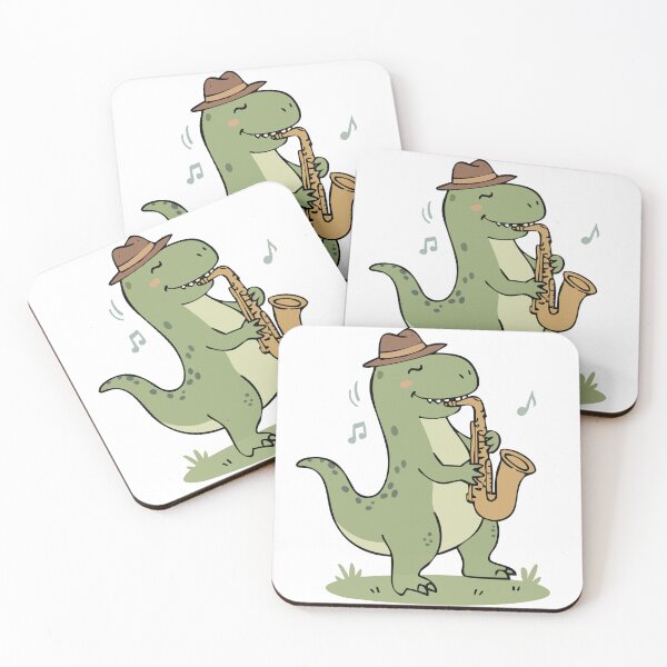 Item preview, Cool Jazz-o-saurus Playing Saxophone designed and sold by MeeraArts&Crafts.