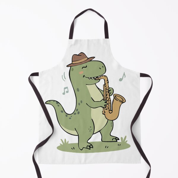 Item preview, Cool Jazz-o-saurus Playing Saxophone designed and sold by MeeraArts&Crafts.