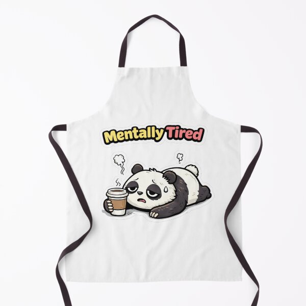 Item preview, Exhausted Panda Funny Mental Health Gift Sticker designed and sold by Gentlestate.